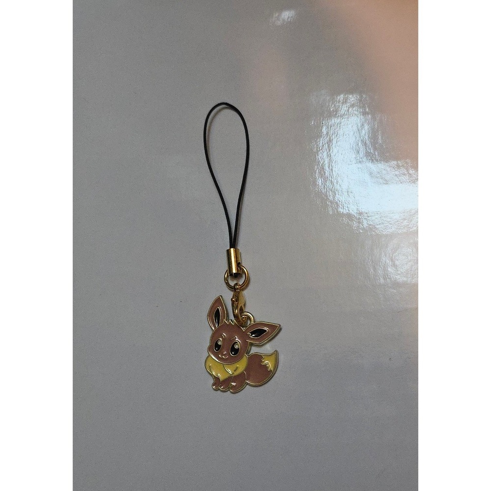 Eevee Phone Charm Lanyard Strap Enamel Pendant Pokémon Keychain Accessory
